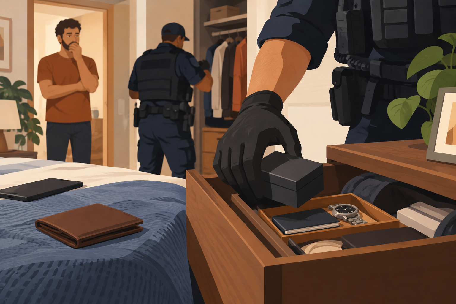 A polícia entrou na minha casa sem mandado: posso contestar a busca e as provas?