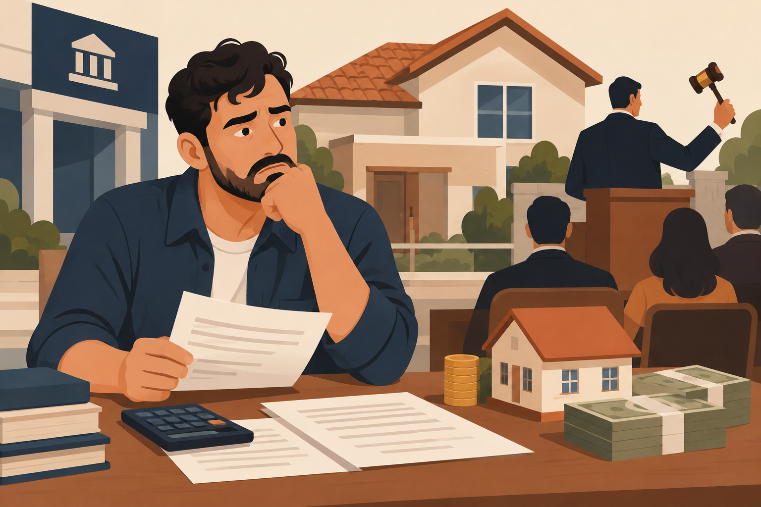 Minha casa foi a leilão pelo banco: tenho dinheiro a receber ou ainda posso ficar devendo?