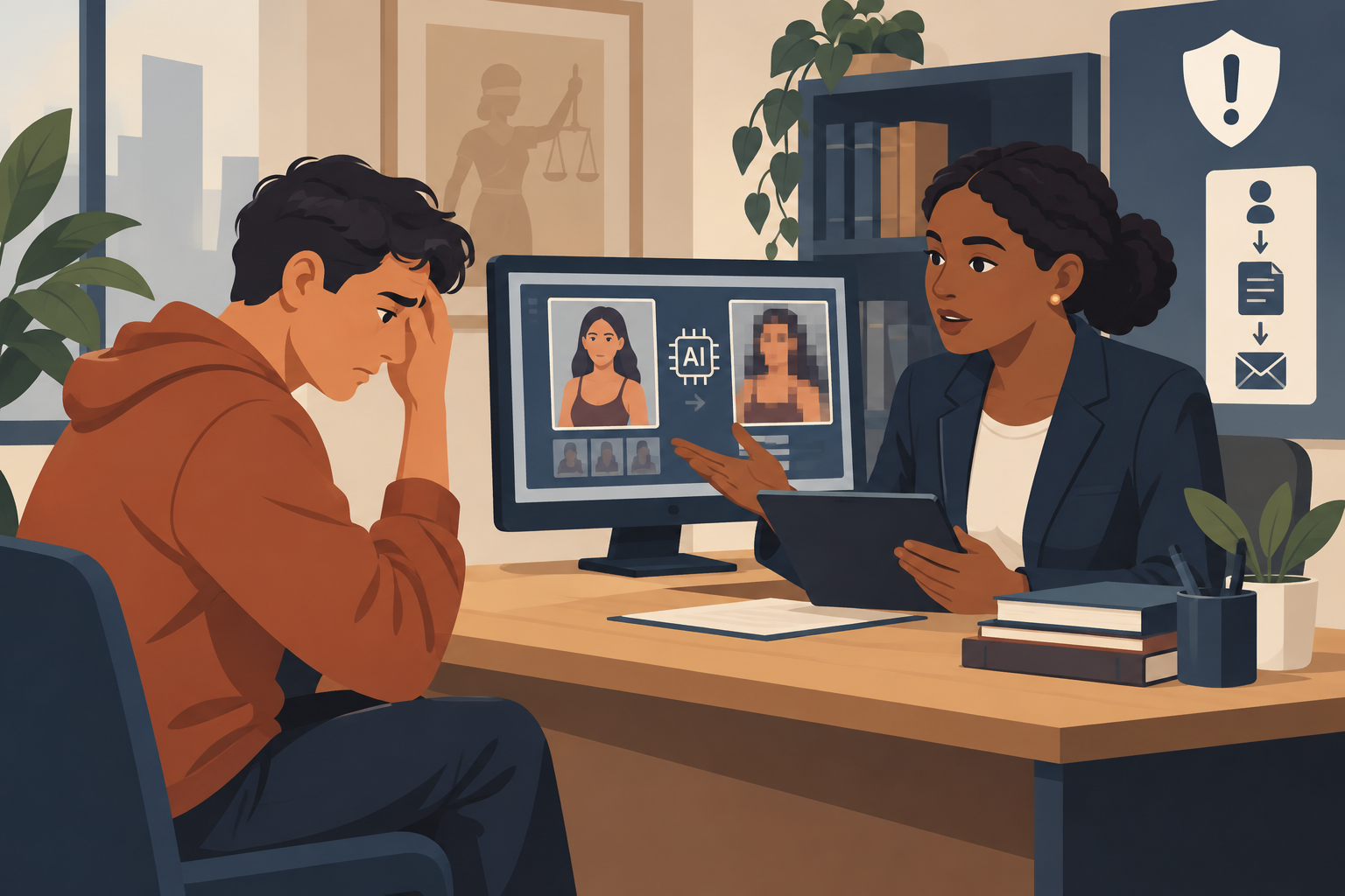 Montagem íntima com inteligência artificial: é crime e como denunciar?