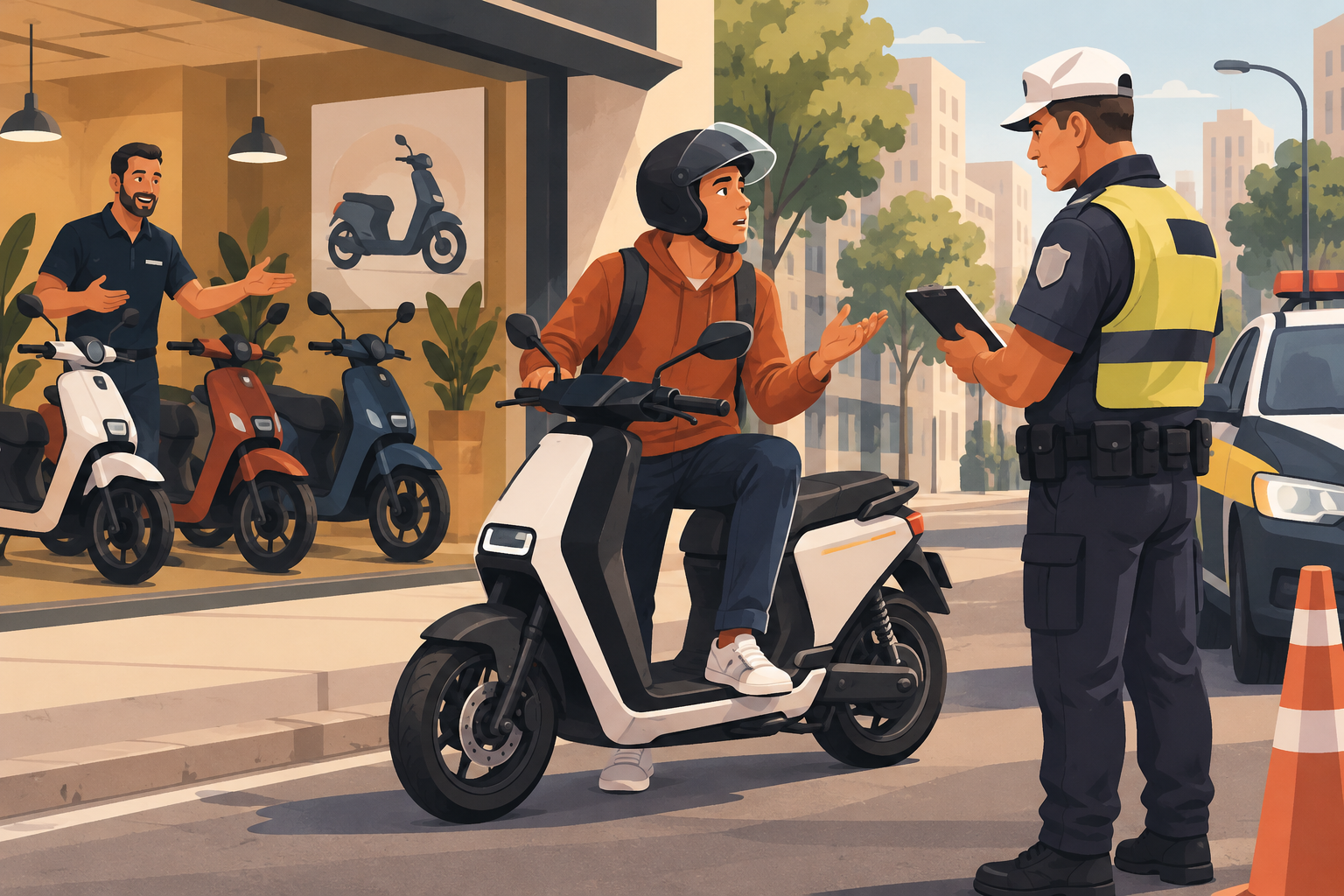 Moto elétrica precisa de placa e CNH em 2026? E se a loja disse que não?
